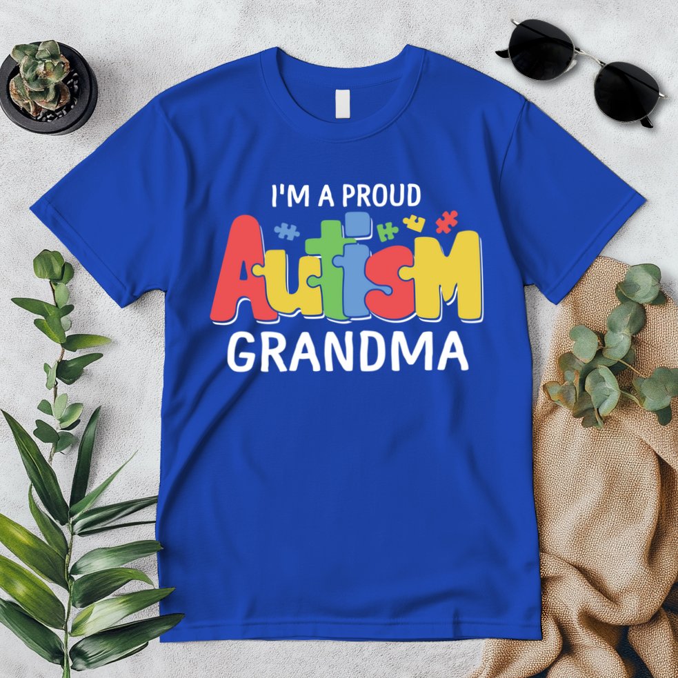 I'm A Proud Autism Grandma Awareness Gift Premium T-Shirt
