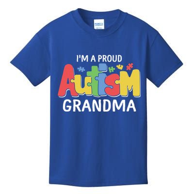 I'm A Proud Autism Grandma Awareness Gift Kids T-Shirt