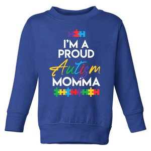 I'm A Proud Autism Momma Mother Mom Heart Gift Toddler Sweatshirt