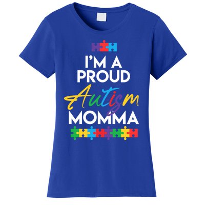 I'm A Proud Autism Momma Mother Mom Heart Gift Women's T-Shirt