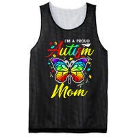 I'm A Proud Autism Mom Autism Awareness Butterfly Gifts Mesh Reversible Basketball Jersey Tank