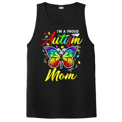 I'm A Proud Autism Mom Autism Awareness Butterfly Gifts PosiCharge Competitor Tank