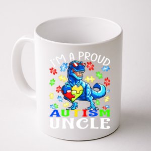 I'm A Proud Autism Uncle Dinosaur Cool Gift Coffee Mug