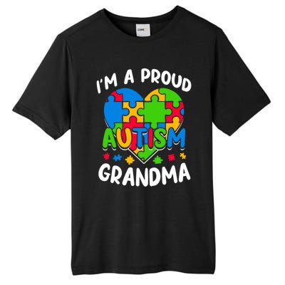 I'm A Proud Autism Grandma Awareness Gift Tall Fusion ChromaSoft Performance T-Shirt