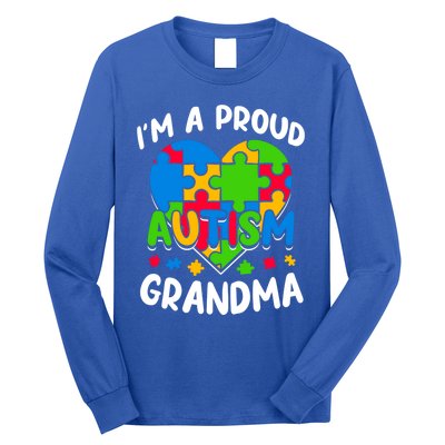 I'm A Proud Autism Grandma Awareness Gift Long Sleeve Shirt