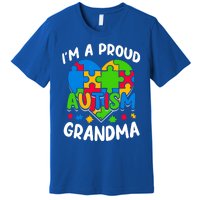 I'm A Proud Autism Grandma Awareness Gift Premium T-Shirt