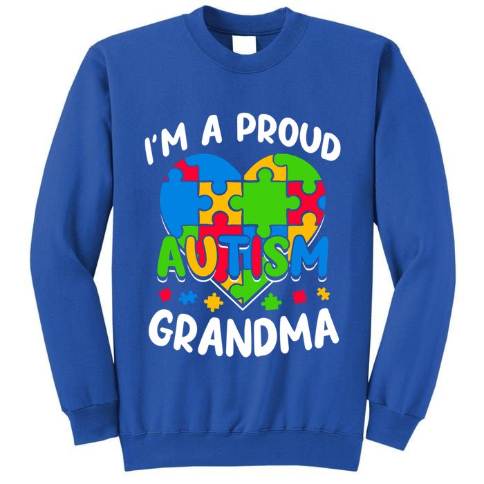 I'm A Proud Autism Grandma Awareness Gift Tall Sweatshirt