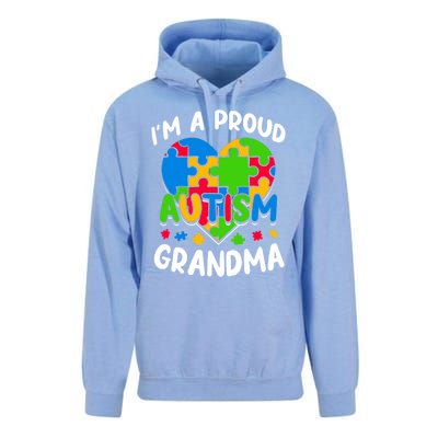 I'm A Proud Autism Grandma Awareness Gift Unisex Surf Hoodie