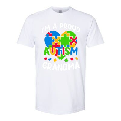 I'm A Proud Autism Grandma Awareness Gift Softstyle CVC T-Shirt