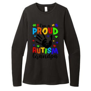 I'm A Proud Autism Grandpa Autism Awareness Funny Gift Womens CVC Long Sleeve Shirt