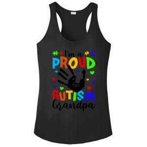 I'm A Proud Autism Grandpa Autism Awareness Funny Gift Ladies PosiCharge Competitor Racerback Tank