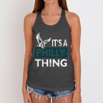 Its A Philly Thing Philadelphia Fan Funny Football Fan Women's Knotted Racerback Tank