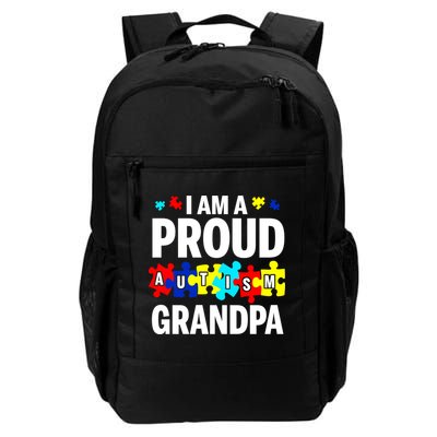 I'm A Proud Autism Grandpa Autism Awareness Meaningful Gift Backpack
