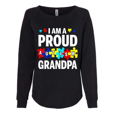 I'm A Proud Autism Grandpa Autism Awareness Meaningful Gift Womens California Wash Sweatshirt