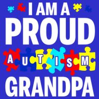 I'm A Proud Autism Grandpa Autism Awareness Meaningful Gift 16 in Basic Backpack