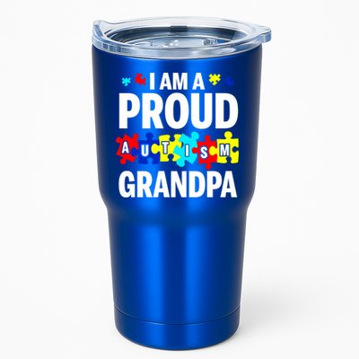 I'm A Proud Autism Grandpa Autism Awareness Meaningful Gift Tumbler
