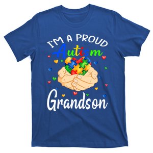 I'm A Proud Autism Grandson Autism Awareness Autistic Gift T-Shirt