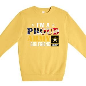 I'm A Proud Army Friend American Flag Military Veteran Gift Premium Crewneck Sweatshirt