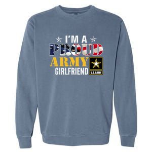 I'm A Proud Army Friend American Flag Military Veteran Gift Garment-Dyed Sweatshirt