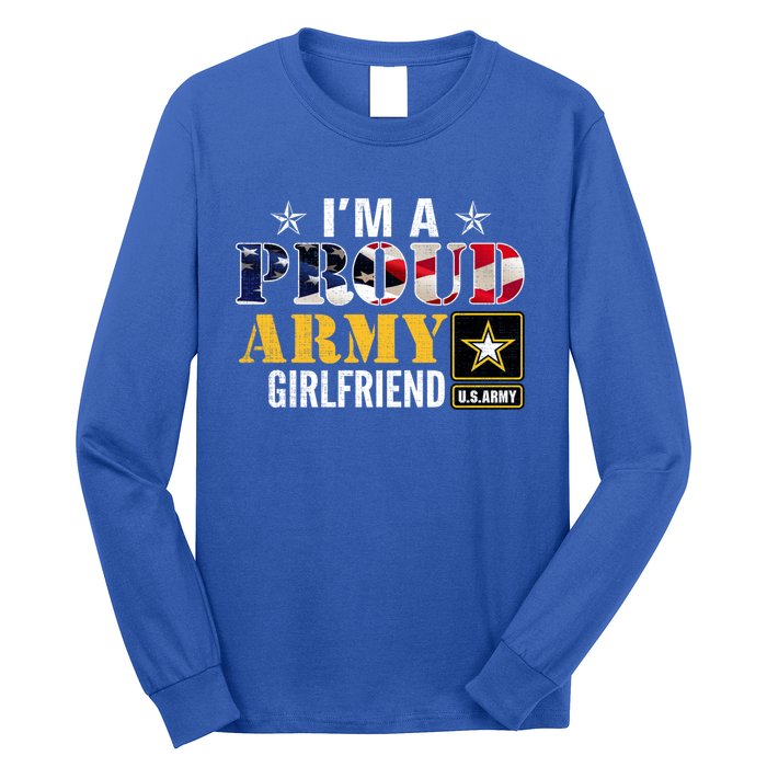 I'm A Proud Army Friend American Flag Military Veteran Gift Long Sleeve Shirt