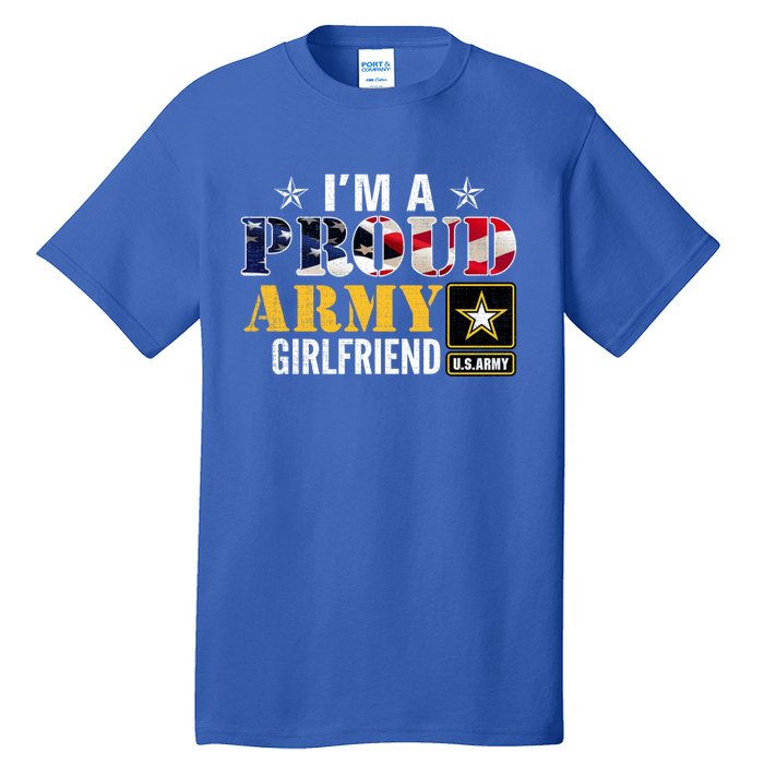 I'm A Proud Army Friend American Flag Military Veteran Gift Tall T-Shirt