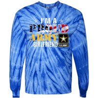 I'm A Proud Army Friend American Flag Military Veteran Gift Tie-Dye Long Sleeve Shirt