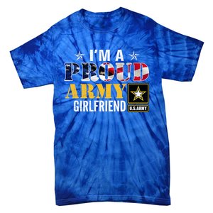 I'm A Proud Army Friend American Flag Military Veteran Gift Tie-Dye T-Shirt