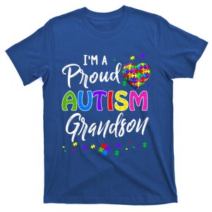 I'm A Proud Autism Grandson Gift Autism Awareness Funny Gift T-Shirt