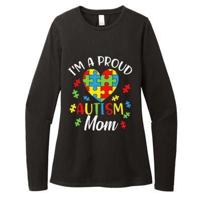 IM A Proud Mom Autism Awareness Autistic Heart Son Daughter Womens CVC Long Sleeve Shirt