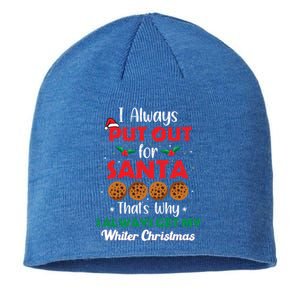 I Always Put Out For Santa Naughty Christmas Cookie Baking Gift Sustainable Beanie