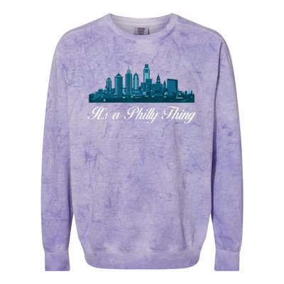 It's A Philly Thing Its A Philly Thing Philadelphia Football Colorblast Crewneck Sweatshirt