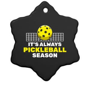 It's Always Pickleball Season Player Ceramic Star Ornament