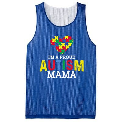 IM A Proud Autism Mama Autism Awareness Family Gift Mesh Reversible Basketball Jersey Tank