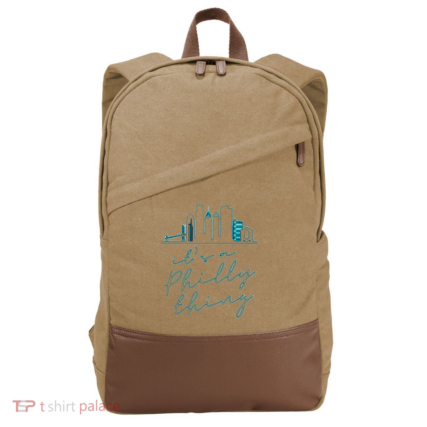 Its A Philly Thing Cotton Canvas Backpack