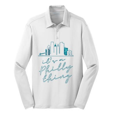 Its A Philly Thing Silk Touch Performance Long Sleeve Polo