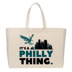 Its A Philadelphia Thing Design Cotton Canvas Jumbo Tote