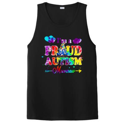 I'm A Proud Autism Mawmaw Tie Dye Gnome Gift PosiCharge Competitor Tank