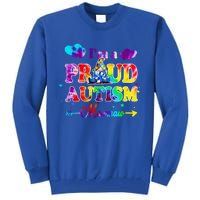 I'm A Proud Autism Mawmaw Tie Dye Gnome Gift Tall Sweatshirt