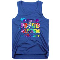 I'm A Proud Autism Mawmaw Tie Dye Gnome Gift Tank Top