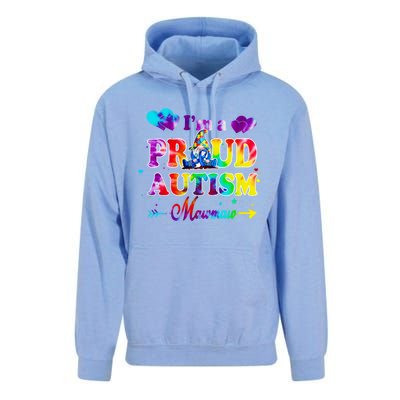 I'm A Proud Autism Mawmaw Tie Dye Gnome Gift Unisex Surf Hoodie