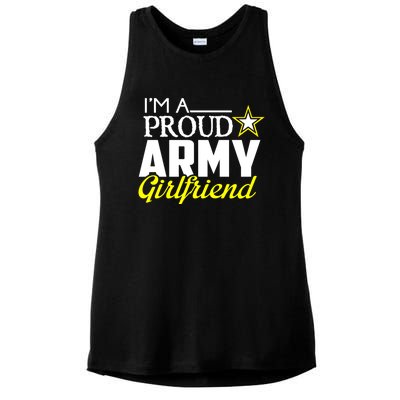 I'm A Proud Army Friend Design Military Friend Gift Ladies PosiCharge Tri-Blend Wicking Tank