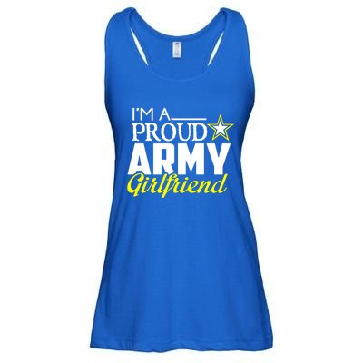 I'm A Proud Army Friend Design Military Friend Gift Ladies Essential Flowy Tank