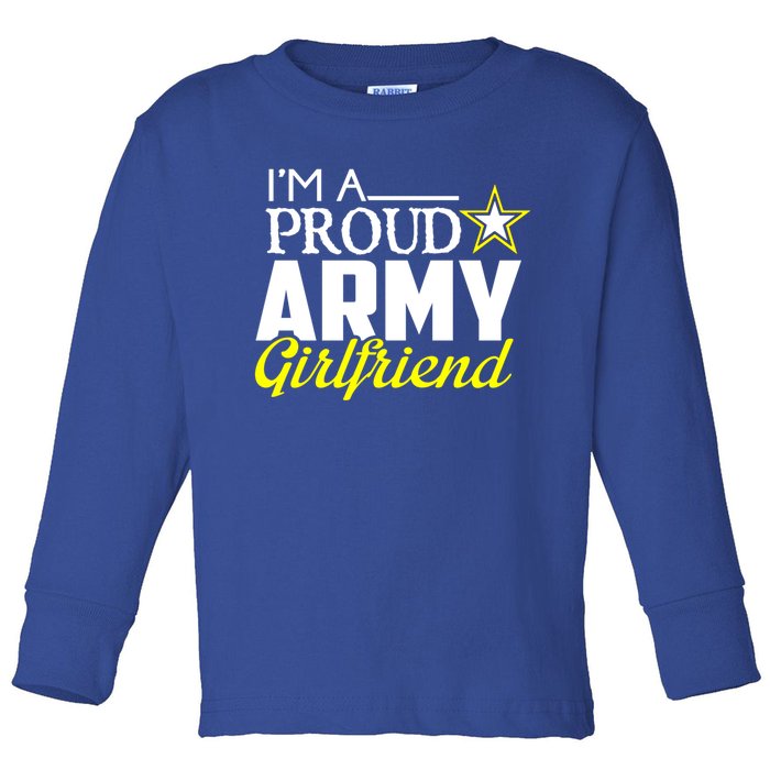 I'm A Proud Army Friend Design Military Friend Gift Toddler Long Sleeve Shirt