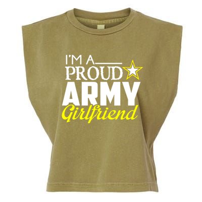 I'm A Proud Army Friend Design Military Friend Gift Garment-Dyed Women's Muscle Tee