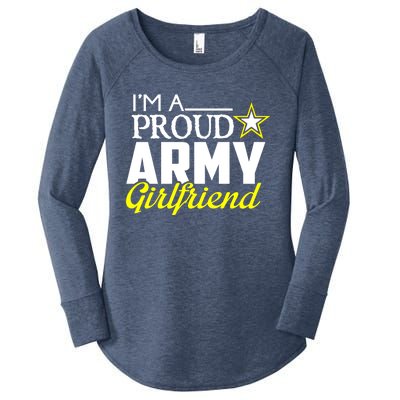 I'm A Proud Army Friend Design Military Friend Gift Women's Perfect Tri Tunic Long Sleeve Shirt