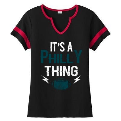 IT'S A PHILLY THING It's A Philadelphia Thing Fan Ladies Halftime Notch Neck Tee