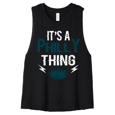 IT'S A PHILLY THING It's A Philadelphia Thing Fan Women's Racerback Cropped Tank