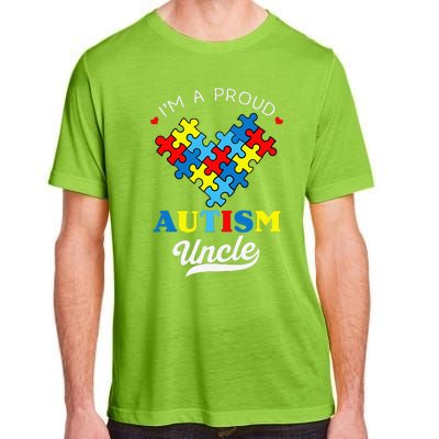 I'm A Proud Autism Uncle Autism Awareness Autistic Nephew Adult ChromaSoft Performance T-Shirt