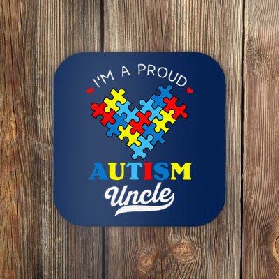 I'm A Proud Autism Uncle Autism Awareness Autistic Nephew Coaster