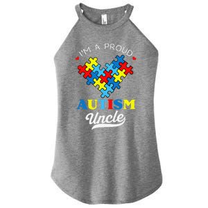 I'm A Proud Autism Uncle Autism Awareness Autistic Nephew Women's Perfect Tri Rocker Tank